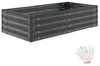 tectake Hochbeet Salvia verzinkter Stahl 120x60x30cm 200L Produktbild-Vorschau 1
