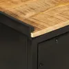 vidaXL Kúpeľňová skrinka 40x27x90 cm zo železa a masívneho Náhľad obrázku produktu 5
