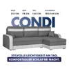 KomfortWelt24 Ecksofa mit Schlaffunktion und praktischem Produktbild-Vorschau 5