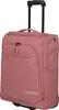 A pink Travelite suitcase with wheels and a retractable handle against a white background. Voir les images du produit