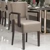2er-Set LUCA ARM | Bistrostuhl | Taupe | Leder | Produktbild-Vorschau 1