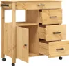 Carrello da cucina MONZA 84x40x90 cm in legno di pino Anteprima dell’immagine prodotto 4
