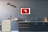 MuchoWow® Gerahmtes Poster Karten unter roter Fläche 60x40 Produktbild-Vorschau 2