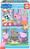 Puzzle 2x25 Pezzi Peppa Pig EDUCA 18078 Anteprima dell’immagine prodotto 1