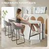 HOMCOM Barhocker 2er Set, Gepolstert Barstuhl mit Produktbild-Vorschau 6