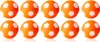 Robertson Kickerbälle 10er Set Winspeed orange/weiß Produktbild-Vorschau 1