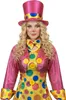 Süsse Clown-Frau Damenkostüm Zirkus gelb-pink-bunt - S Produktbild-Vorschau 4