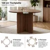 AIORBER Runder Esstisch 120 cm Holzoptik Holztisch Küche Produktbild-Vorschau 6