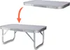 Mini Campingtisch weiß klappbar - 56 x 34 cm - Aluminium Produktbild-Vorschau 2