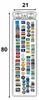 Anwicar Magnettafel Klein & Groß Brillenflecken Weiß 80x21 Produktbild-Vorschau 8