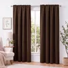 Kräuselband-Vorhang 300x245cm #9009 dunkelbraun Produktbild-Vorschau 1