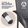 CASARIA® Lot de 8 Chaise Salle a Manger en Polyrotin Brunes Voir les images du produit 3