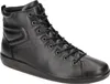 A black leather high-top sneaker for women. Produktbild-Vorschau
