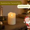 LED Kerze mit Timerfunktion Echtwachs LED Kerzen flackernde Produktbild-Vorschau 3