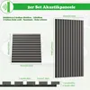 A diagram showing two acoustic panels of different sizes, with dimensions and details about the product. Náhled obrázku produktu