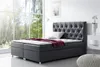 Boxspringbett Schlafzimmerbett DOLCE Kunstleder Schwarz Produktbild-Vorschau 1