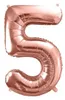 Balón s číslom Balón s číslom na narodeniny ružový 86 cm - Náhľad obrázku produktu 1