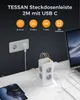 TESSAN Mehrfachsteckdose 8 Fach Steckdosenleiste 1 USB C Produktbild-Vorschau 2