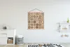 MuchoWow® Textilposter Design - Blumen - Braun - Natur - Produktbild-Vorschau 2