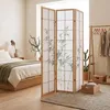 Homestyle4u Paravent Raumteiler 3 teilig Holz Natur Produktbild-Vorschau 12