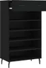 vidaXL Scarpiera nera 60x35x105 cm Materiale a base di Anteprima dell’immagine prodotto 5