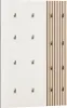 Garderobenpaneel modern in beige mit Eiche Natur Produktbild-Vorschau 1
