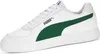 A white Puma sneaker with a green stripe is shown against a white background. Produktbild-Vorschau