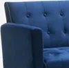 Divano letto moderno clic clac 3 posti in velluto Caullae Anteprima dell’immagine prodotto 5