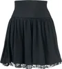 Rotterdamned Kurzer Rock Damen Floral Lace Skirt schwarz XL Produktbild-Vorschau 1