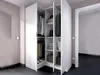 Kleiderschrank Dhuar, Eckmöbel für Schlafzimmer, Eckschrank Produktbild-Vorschau 8