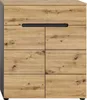 Schuhschrank Canu Xonox – Basaltgrau & Artisan – 80x94x37 Produktbild-Vorschau 2