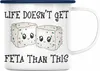 Trendation - Lustige Emaille Tasse Wortspiel Geschenk Life Produktbild-Vorschau 1