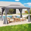 Gazebo COSTWAY 4 x 3 m, gazebo da giardino con rete, tenda Anteprima dell’immagine prodotto 2