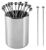 Cocktailspieße aus Metall, 16 Stück + 1 Halter-Set, Produktbild-Vorschau 1