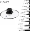 KADAX Pokrywa Do Garnka Patelni Żaroodporna Szklana 14cm Podgląd zdjęcia produktu 6