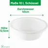 Novaliv ciotola per lavastoviglie rotonda 10L, D40 cm, Anteprima dell’immagine prodotto 2