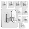 Crochets muraux autocollants transparents 6,5 × 6,5 cm – Voir les images du produit 2