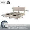Polsterbett(180x200cm,Beige)hydraulisches Stauraumbett, Produktbild-Vorschau 7