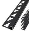 Dalsys 5x Fliesenschiene Eckprofil 2,5m x 10mm Schwarz Produktbild-Vorschau 1