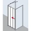 Kermi Gleittür Nova 2000 3-teilig 800x1850mm silber Fontana Produktbild-Vorschau 7