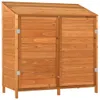 vidaXL Geräteschuppen Braun 102x52x112 cm Massivholz Tanne Produktbild-Vorschau 1