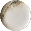 Piatto fondo - Ø 26 cm - Bianco - Marrone - Gres Anteprima dell’immagine prodotto 1