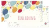 Friendly Fox Luftballons Einladung, 12x DIN lang Produktbild-Vorschau 1