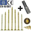 Holzschrauben 3x35 mm TX10 Senkkopf Teilgewinde mit Bit 500 Produktbild-Vorschau 5