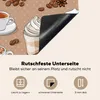 KitchenYeah© Herdabdeckplatte Muster - Kaffee - Cappuccino Produktbild-Vorschau 5