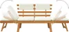 vidaXL Gartenbank 2-in-1 mit Polstern 190 cm Massivholz Produktbild-Vorschau 7