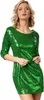 Pailletten-Langarmkleid - grün, XL Produktbild-Vorschau 1