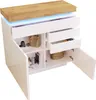Commode Sweiko, buffet brillant avec 2 portes et 3 tiroirs, Voir les images du produit 14