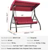 VEVOR 3-Sitzer-Terrassenschaukelstuhl, Hollywoodschaukel Produktbild-Vorschau 7