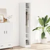 vidaXL Kleiderschrank Weiß 30x50x200 cm Holzwerkstoff Produktbild-Vorschau 1